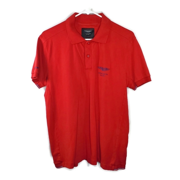 Aston Martin Racing by Hackett Red Polo Size Medium - Picture 1 of 7